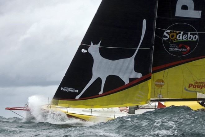 Bernard Stamm, Cheminees Poujoulat - 2012 Vendee Globe © Vincent Curutchet / DPPI